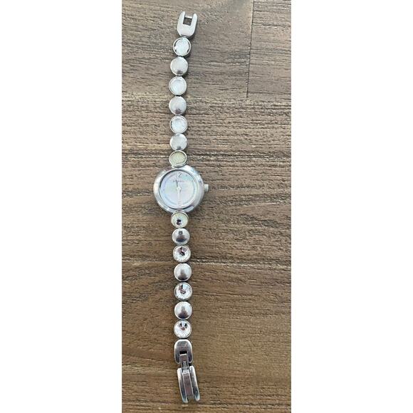 Fossil F2 Ladies Watch Rhinestone Metal Band Round 20mm case Mother of Pearl - Picture 1 of 4